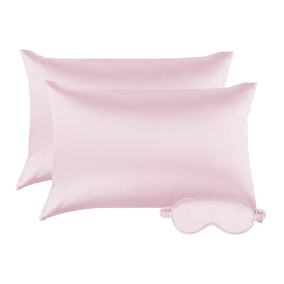Mulberry Silk Beauty Pillowcase With Satin Eyeshade - The Skin Edit Co